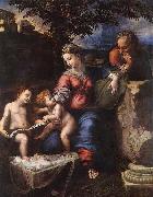 RAFFAELLO Sanzio Holy Family below the Oak oil painting on canvas